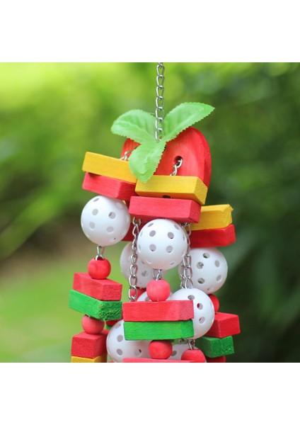 Kuş Oyuncakları Çiğneme Oyuncaklar Büyük Orta Pet Parrot Cockatiel Parakeet Renkli Ahşap Blokları Salıncak Gıda Sınıfı Oyuncaklar ZM815 | Kuş Oyuncakları modelleri