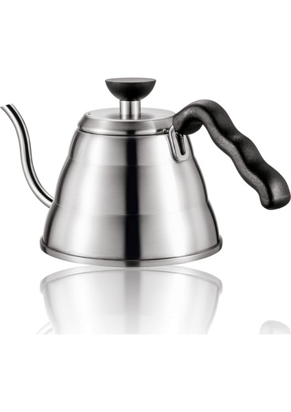 1.2l Paslanmaz Çelik Kahve Su Isıtıcısı Sıcak Sıcaklık, Kahve Dökmek Için Ince Musluğu Çay Tenceresi, Settop Üzerinde Çalışır | Kahve Kapları