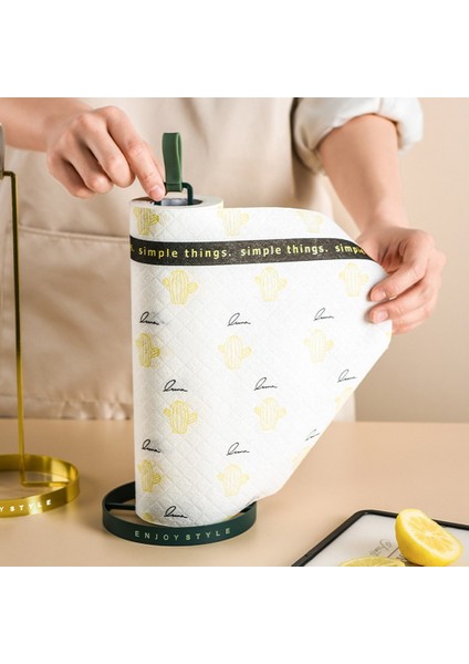 Metal Mutfak Rulo Kağıt Havlu Tutucu Banyo Doku Standı Gül Altın Napkins Raf Ev Mutfak Depolama Aksesuarları | Kağıt Tutucular (Yeşil) fırsatları