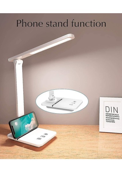 Lambalar Ayarlanabilir LED Masa Lambası 3 Aydınlatma Modları Ayarlanabilir Parlaklık USB Portu Hücresi