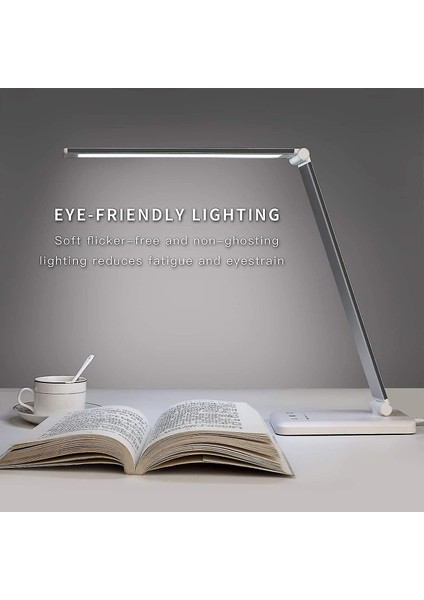 Lambalar Ayarlanabilir LED Masa Lambası 3 Aydınlatma Modları Ayarlanabilir Parlaklık USB Portu Hücresi