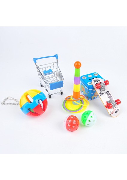 7 Adet / Takım Kuş Papağan Salıncak Oyuncak Asılı Bell Kuş Kafesi Papağan Bulmaca Eğitim Oyuncak Papağan Lovebird Aksesuarları Kuşlar Oyuncaklar | Kuş Oyuncakları modelleri