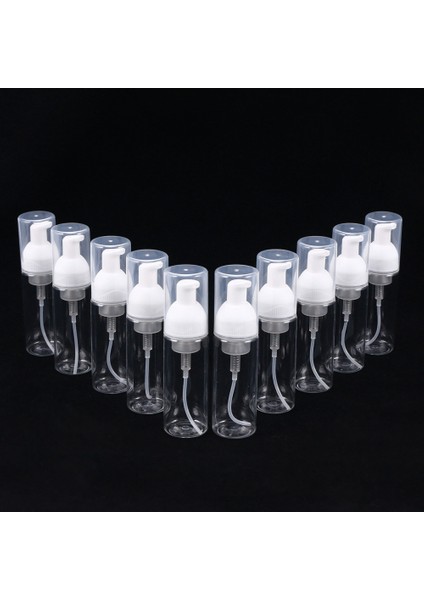 10 Adet Plastik Köpük Dispenser Şişeleri 50 ml Köpük Pompa Dağıtıcı Kullanımlık Boş Şişeler Doldurulabilir Gezgin Köpük Kapları | Sıvı Sabunluk