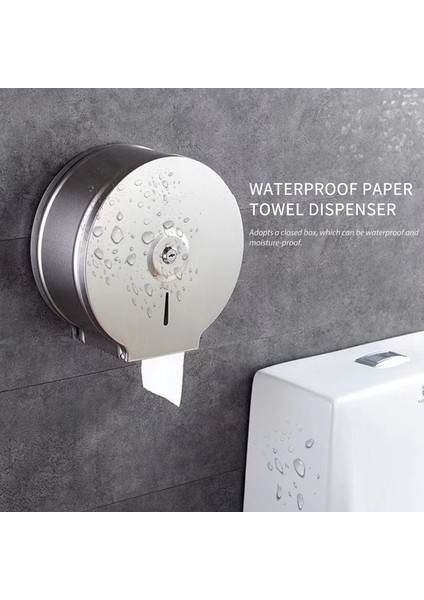 Kağıt Havlu Dağıtıcı Duvara Monte Sondaj Kağıdı Havlu Tutucu Dağıtıcı Paslanmaz Çelik Banyo Tuvalet Dokusu Dispenseri | Kağıt Tutucular (Gümüş) A fiyatları