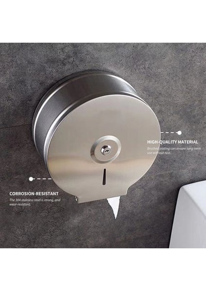 Kağıt Havlu Dağıtıcı Duvara Monte Sondaj Kağıdı Havlu Tutucu Dağıtıcı Paslanmaz Çelik Banyo Tuvalet Dokusu Dispenseri | Kağıt Tutucular (Gümüş) A modelleri