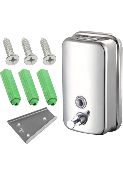 Duvara Monte Sabunluk Paslanmaz Çelik Banyo Şampuan Losyonu Pompası Sıvı Dağıtıcı Mutfak Banyo Sabunluk | Sıvı Sabunluk Dispenseri