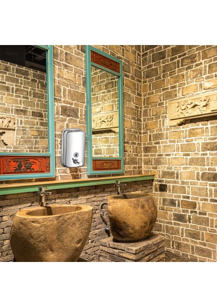 Duvara Monte Sabunluk Paslanmaz Çelik Banyo Şampuan Losyonu Pompası Sıvı Dağıtıcı Mutfak Banyo Sabunluk | Sıvı Sabunluk Dispenseri modelleri