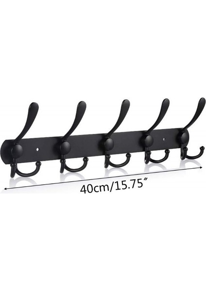 5 Kanca Paslanmaz Çelik Duvara Monte Banyo Kanca Raf Yatak Odası Ceket Askısı | Robe Hooks