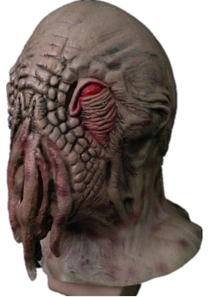 Doctor Who Ood Maskesi Headgear Lateks Uzaylı Canavar Ahtapot Maskesi Ahtapot Cadılar Bayramı Cosplay Proplar modelleri