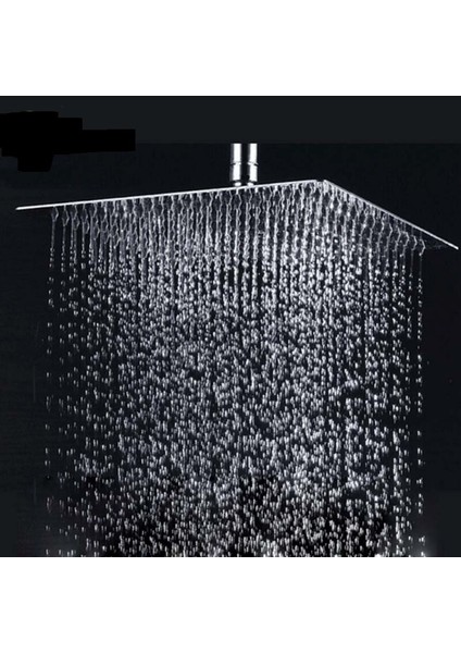 304 Paslanmaz Çelik Perakende Cilalı Krom Banyo Kare Yağmur Duş Başlığı Tavan Duvar Üst Püskürtücü | Duş Başlıkları