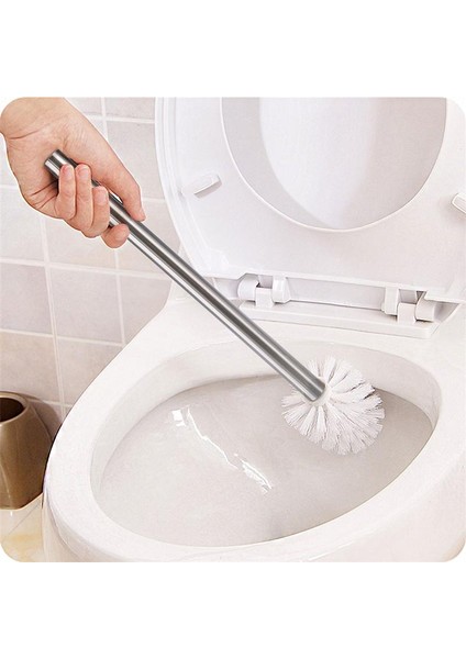 1 Adet Paslanmaz Çelik Tuvalet Fırçası Wc Banyo Temizleme Tuvalet Fırçası Kafa Tutucu Krom Banyo Aksesuarları | Tuvalet Fırçası Tutucular
