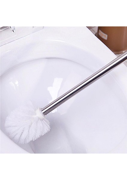 1 Adet Paslanmaz Çelik Tuvalet Fırçası Wc Banyo Temizleme Tuvalet Fırçası Kafa Tutucu Krom Banyo Aksesuarları | Tuvalet Fırçası Tutucular