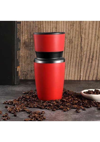 Mini Taşınabilir Kahve Öğütücü Manuel Yıkanabilir Espresso Kahve Makinesi El Makinesi Ofis Ev Için Paslanmaz Çelik Filtre | Manuel Kahve Öğütücüler