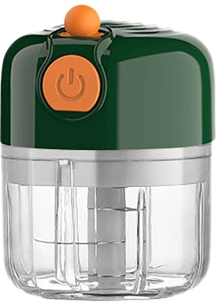 Elektrikli Sarımsak Kıyıcı Makinesi, Mini Taşınabilir Gıda Etli Işlemci Blender Soğan Fındısı 100ML Patates Mashers ricers (Yeşil)