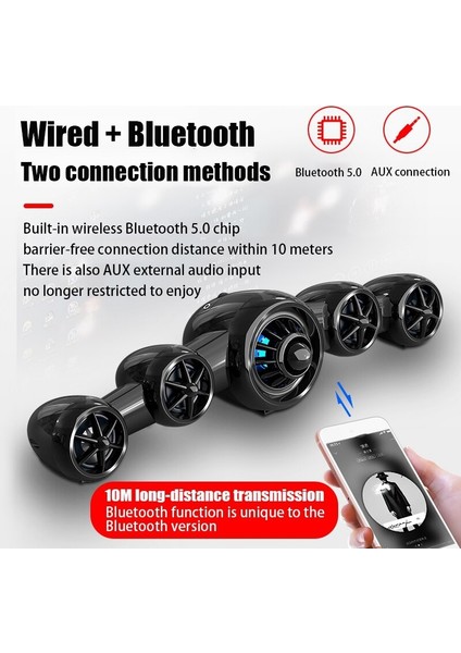 USB Bluetooth 5.0 Hoparlör Bar Stereo Subwoofer Pc Telefon Tablet Için | Taşınabilir Hoparlörler (Siyah)