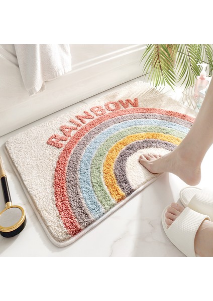 Ev Banyo Mat Kaymaz Banyo Halı Yumuşak Polyester Fiber Halı Su Alım Mat Mutfak Tuvalet Zemin Dekor | Banyo Paspasları (40 * 60) fiyatları