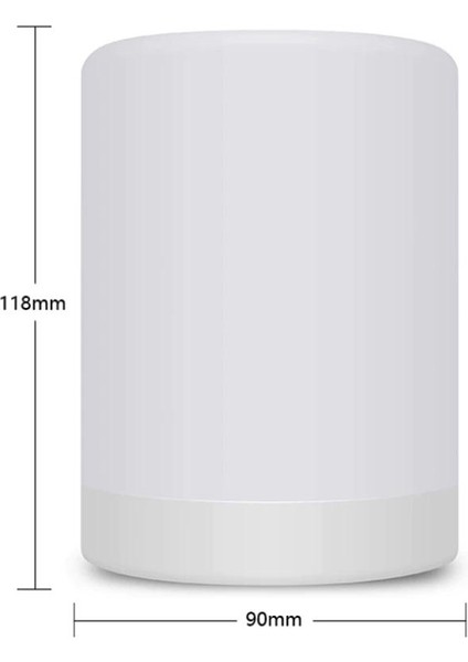 LED Gece Işık Taşınabilir Masa Başucu Lambaları Şarj Edilebilir Sıcak Beyaz Işık ve Renk Değiştirme Rgb Akıllı Dokunmatik Renkli Lamba | Gece Işıkları