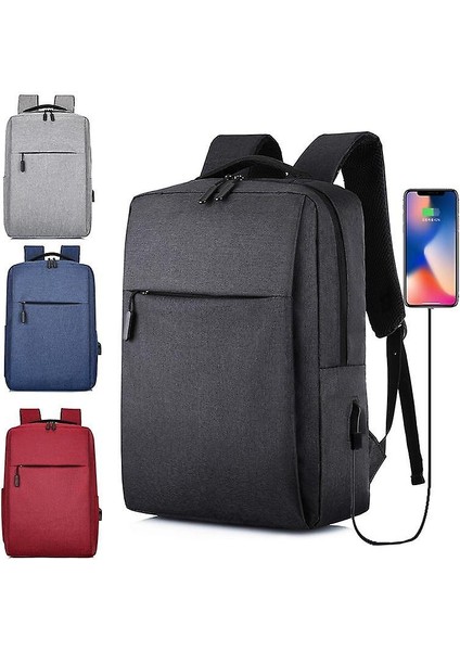 USB Seyahat Sırt Çantası - Gri (Yurt Dışından)