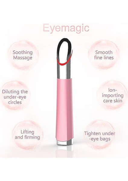 5 In 1 Ems Göz Dudak Masajı Canlandırın Mavi Kırmızı Işık Ithalat Cihazı | Ev Kullanımı Güzellik Cihazları (Pembe) modelleri