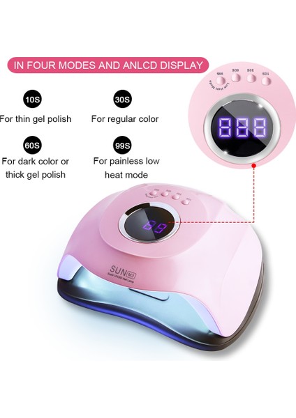 180 W Güneş M3 Uv LED Tırnak Lambası Tırnak Kurutucu 45 Leds Lamba Tüm Jel Lehçe Güneş Lambası Için 10/30 / 60 S Timer Jel Kurutucu Nail Art Aracı | Tırnak Kurutucular(Yurt Dışından)