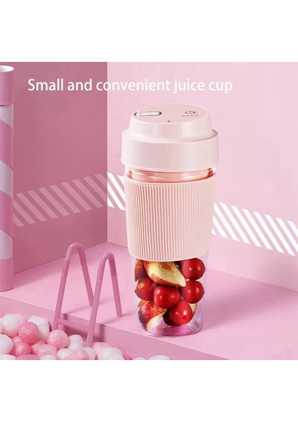 Taşınabilir Blender Meyve Sıkacağı Kupası Mini Akülü Kişisel Seyahat Mikser Smoothies Maker Süt Sallamak Için Karıştırma 300ML | Sıkacaklar (Mavi)