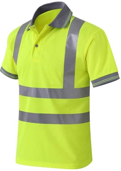 Hızlı Kuru Güvenlik Giyim Gece Çalışması T Gömlek Yansıtıcı Tops Workwear Kuru Fit T Gömlek Yelek Nefes Çalışma Güvenlik Giysileri | Güvenlik Giyim fırsatları