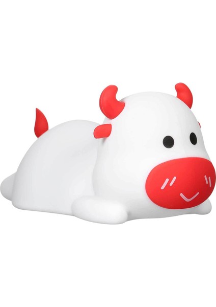 Tap Gece Lambası Çocuklar ve Bebek Için LED Inek Şekli Nightlight Nightlight Kablosuz Için Lambalar 7 Renkler Şarj Edilebilir WWO66 | LED Masa Lambaları