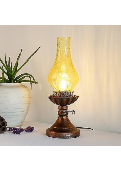 Lambalar Retro Kerosen Lambası LED Masa Lambası