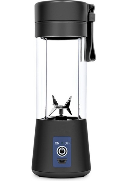 USB Şarj Edilebilir Taşınabilir Kolay Blender Mini Sıkacağı Çok Fonksiyonlu USB Şarj Suyu Kupası Meyve Elektrik Suyu Karıştırma Kupası | Sıkacaklar (Siyah)