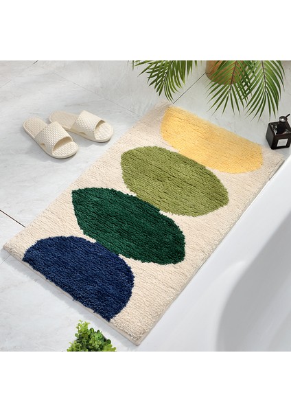 Akın Peluş Banyo Mat Emici Kaymaz Banyo Paspaslar Kürklü Yatak Odası Oturma Odası Halı Mutfak Kaymaz Mat | Banyo Paspasları (45 * 65 Cm) modelleri