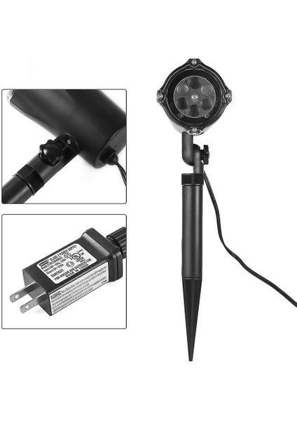 Su Geçirmez IP44 Açık / Kapalı 4 W 4 Led'ler Renkli LED Projektör Noel