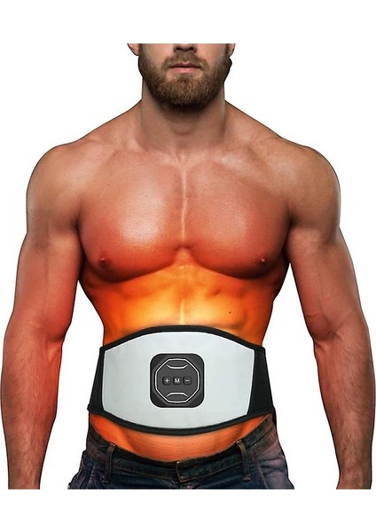 Akıllı USB Şarj Edilebilir Ems Fitness Eğitmeni Kemer LED Ekran Elektrik Kas