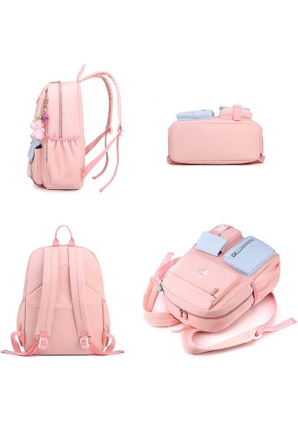 Öğrenci Sırt Çantası - Okul, Seyahat Veya Büyük Bölmeli Çalışma Bookbag (Mavi) fiyatları