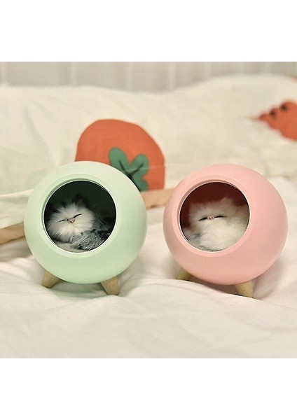 Lambalar 1 Adet Kedi Evi Gece Lambası Yatak Odası Lamba Yeşil