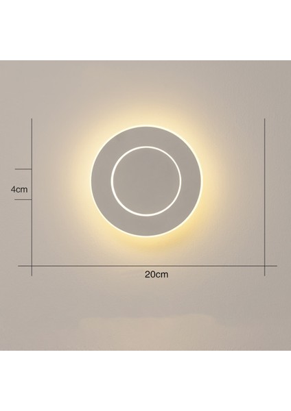 7 W Yatak Odası Dokunmatik Oturma Odası LED Çalışma Başucu Duvar Lambası (Beyaz Işık)