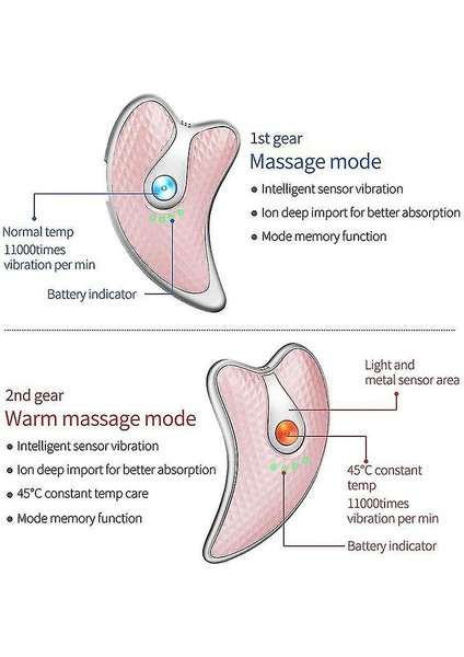 Guasha Kazıma Yüz Masajı LED Makine Kaldırma Zayıflama | (Yurt Dışından)
