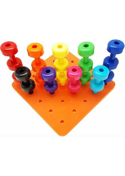 Yaratıcı Çocuklar Erken Öğrenme Tırnak Yapı Taşı Istifleme Peg Kurulu Set Toddlers Çocuklar Eğitici Oyuncaklar Çocuk Hediyeler Için fiyatları