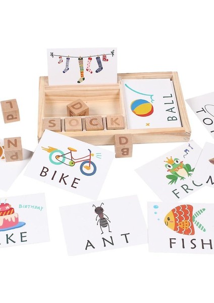 Yazım Kelimeler Oyunu Çocuklar Için Erken Eğitici Oyuncaklar Öğrenme Ahşap Oyuncaklar Montessori Eğitim Oyuncak fiyatları