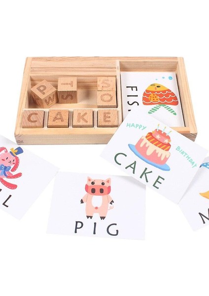 Yazım Kelimeler Oyunu Çocuklar Için Erken Eğitici Oyuncaklar Öğrenme Ahşap Oyuncaklar Montessori Eğitim Oyuncak fırsatları