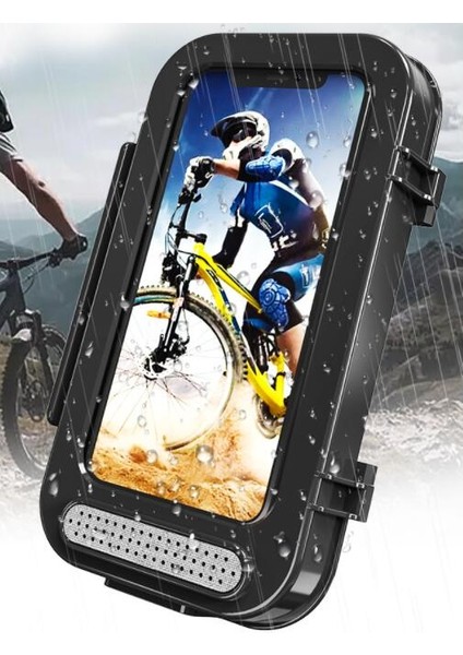 Su Geçirmez 360 Dönebilen Motosiklet Bisiklet Dağ Bisiklet Telefon Tutucu iPhone 12 Samsung Xiaomi Quad Lock Stand Aksesuarları | Telefon Tutucular ve duruş fırsatları