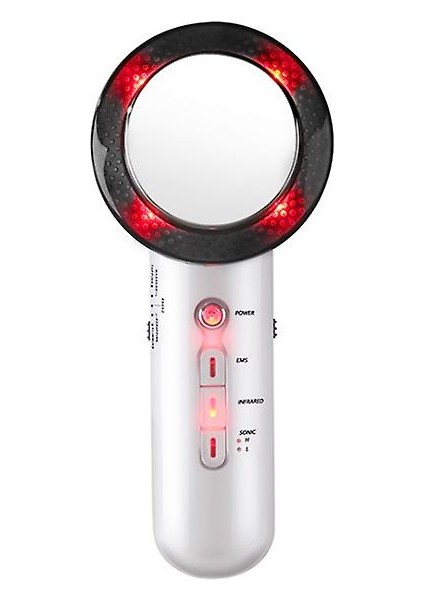 3 In 1 Anti-Selülit Zayıflama Cihazı, Ultrasonik Kızılötesi Ems LED Terapi Anti-Selülit Güzellik Cihazı (Beyaz) (Yurt Dışından)