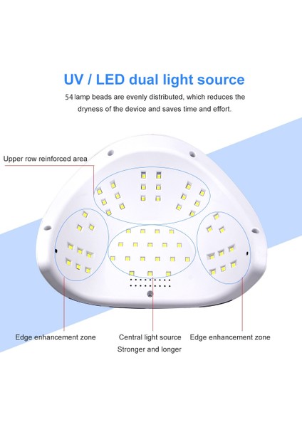 Pro 120 W Uv Lambası LED Tırnak Lambası Çivi Için Yüksek Güç Tüm Jel Polonya Tırnak Kurutucu Oto Sensörü Güneş LED Işık Nail Art Manikür Araçları | Tırnak Kurutucular