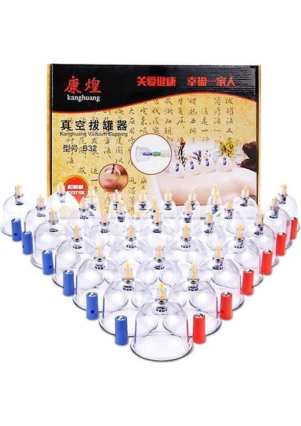 32 Bardak Çukurluğu Seti ile Pompa Hijama Çukurluğu Terapi Seti Akupunkturkun Masaj Kiti Profesyonel Çin Vakum Vantuz fırsatları