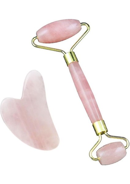 Gül Kuvars Rulo Seti Yüz Masajı (Yurt Dışından)