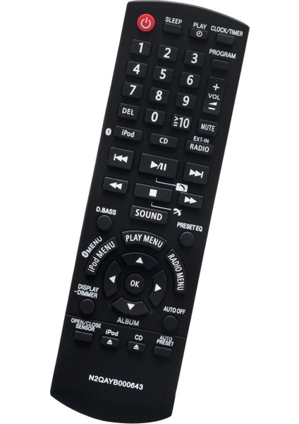 Alimity N2QAYB 000643 Uzaktan Kumanda Panasonic Kompakt Stereo Sistemi Için Değiştir SC-HC55 SC-HC55DBEBK SC-HC55DB (Yurt Dışından)