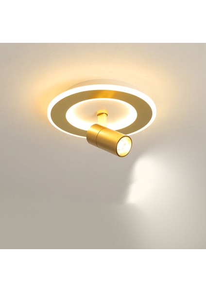 Altın Tavan Işık, Tavan Dönebilen Spot, Serin Beyaz 6000 K Spot, Modern Yuvarlak Kapalı LED 20 W 220 V Lamba Kolye Işık