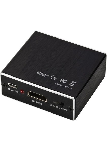 HDMI Uyumlu Ses Extractor Stereo Extractor Converter Optik Toslink Spdıf HDMI Uyumlu Ses Splitter Adaptörü | HDMI Kabloları (Yurt Dışından)