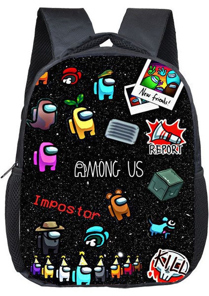 (01) Ara Aşağıdaki Spaceman Sırt Çantası Schoolbag Seyahat Çantası(Yurt Dışından)
