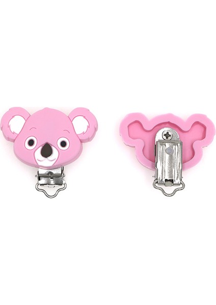 10 Adet Mix Renk Koala Silikon Emzik Klip Dıy Bebek Diş Çıkarma Diş Kaşıyıcı Kolye Boncuk Aracı Nurs Hediye Yuvarlak Kalp Aksesuarları | Bebek Dişçileri