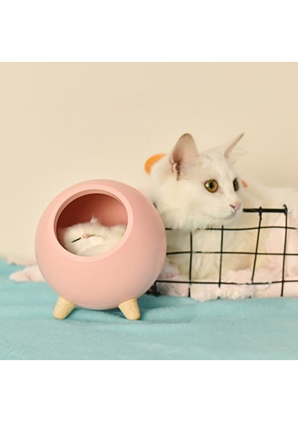 1 Adet Kedi Evi Gece Lambası Masa Işık Yatak Odası Uyku Lambası USB Şarj ile Benzersiz Sevgililer Günü Noel Hediyesi | LED Masa Lambaları